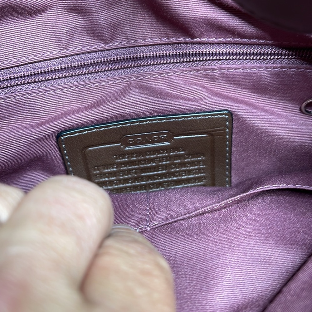 Coach brown leather crossbody - Picture 3 of 10